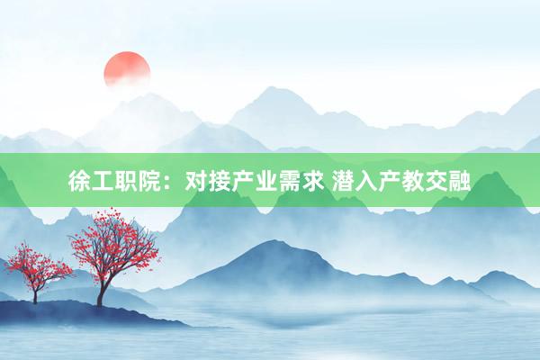 徐工职院：对接产业需求 潜入产教交融