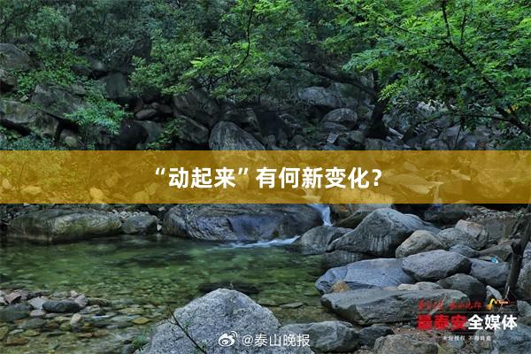 “动起来”有何新变化？